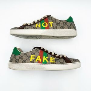 Gucci GG Supreme Ace Not Fake Sneakers Authentic Size 9.5, 10